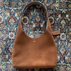 Coach Tan Suede Shoulder Bag